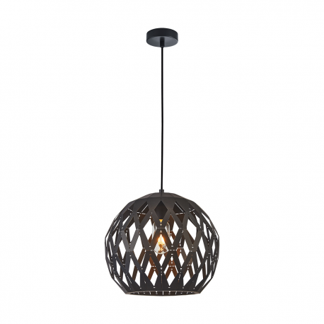 Hilo lampa wisząca czarna ażurowa 28cm Italux