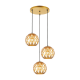 Hilo lampa wisząca złota ażurowa 44cm Italux