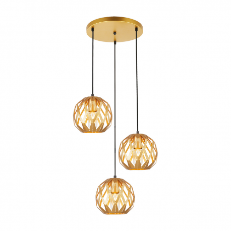Hilo lampa wisząca złota ażurowa 44cm Italux