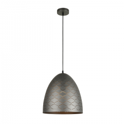 Leilani lampa wisząca szara 30cm