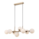 Mirellio lampa wisząca miodowy mosiądz szklane kule 82cm Italux