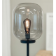 BROOKLYN lampa podłogowa czarna szara szklana 131cm wys Markslojd
