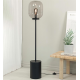 BROOKLYN lampa podłogowa czarna szara szklana 131cm wys Markslojd