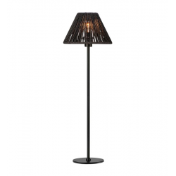 CORDA lampa stołowa czarna czarny abażur ze sznurka