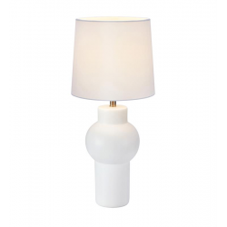 SHAPE lampa stołowa biała biały abażur