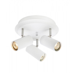 COSTILLA lampa sufitowa okrągła biała 3 reflektory GU10