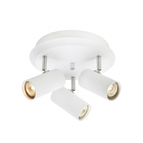 COSTILLA lampa sufitowa okrągła biała 3 reflektory GU10 Markslojd