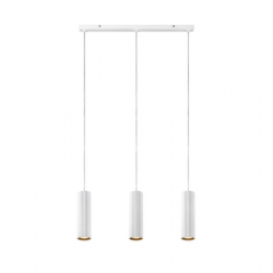 COSTILLA lampa wisząca potrójna na listwie biała GU10
