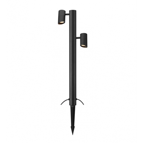 GARDEN 24 Pole Cylinder czarny 2 reflektory zewnętrzne LED Markslojd