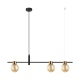 Bletter lampa wisząca podłużna szklana czarno złota 91cm Italux