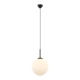 Deore lampa wisząca szklana kula 30cm biała czarna Italux