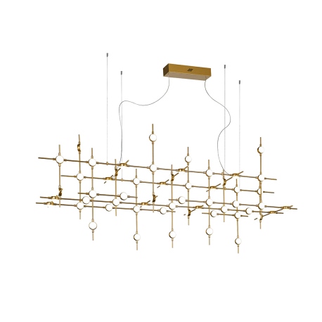 Provenza lampa wisząca złota wielka konstrukcja 186x58x83cm Italux