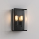 Messina podwójny kinkiet zewnętrzny  czarny z fakturą IP44 Astro Lighting