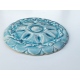 Dekor ścienny turkusowy 13cm płytka ceramiczna ceramika artystyczna