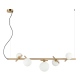 Reverso lampa wisząca złota z kloszami szklanymi 102cm Italux