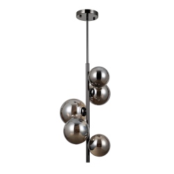 Canello lampa wisząca szklane kule 31cm Czarny chrom