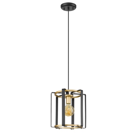 Primero lampa wisząca geometryczna Złoty czarny mat Italux