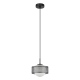 Lomica lampa wisząca szklana kula 15cm Czarny Italux