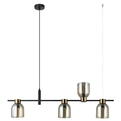 Servio lampa wisząca szklana podłużna 102cm Czarny
