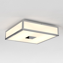 Mashiko 300 kwadratowy LED plafon polerowany chrom IP44