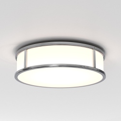 Mashiko 300 okrągły LED plafon polerowany chrom IP44