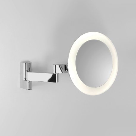 Niimi okrągły LED lusterko podświetlane powiększające polerowany chrom IP44 Astro Lighting