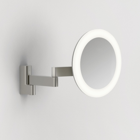 Niimi okrągły LED lusterko podświetlane powiększające matowy nikiel IP44 Astro Lighting