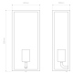 Messina Czujnik kinkiet czarny z fakturą IP44 Astro Lighting