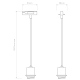 do szynoprzewodu lampa wisząca Suspension Kit lampa wisząca matowy biały IP20 Astro Lighting