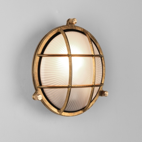 Thurso okrągły kinkiet mosiądz odlewany IP44 Astro Lighting