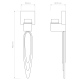 Gaudi kinkiet matowy nikiel IP20 Astro Lighting