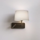 Side by Side Grande USB kinkiet do czytania brązowy IP20 Astro Lighting