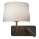Side by Side Grande USB kinkiet do czytania brązowy IP20 Astro Lighting