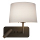 Side by Side Grande USB kinkiet do czytania brązowy IP20 Astro Lighting