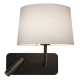Side by Side Grande USB kinkiet do czytania matowy czarny IP20 Astro Lighting