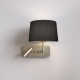 Side by Side Grande USB kinkiet do czytania matowy nikiel IP20 Astro Lighting