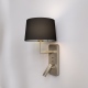 Side by Side Grande USB kinkiet do czytania matowy nikiel IP20 Astro Lighting