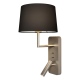 Side by Side Grande USB kinkiet do czytania matowy nikiel IP20 Astro Lighting
