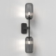 Tacoma Twin podwójny kinkiet matowy czarny IP44 Astro Lighting