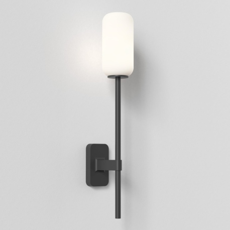 Tacoma pojedynczy Grande kinkiet matowy czarny IP44 Astro Lighting