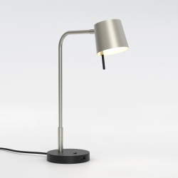 Miura lampka biurkowa USB lampa stołowa matowy nikiel IP20