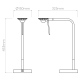Miura lampka biurkowa USB lampa stołowa matowy złoty IP20 LED2700K CRI80 Astro Lighting