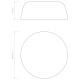 Taiko 400 plafon matowy czarny IP20 Astro Lighting