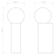 Ortona pojedynczy kinkiet matowy czarny IP44 Astro Lighting