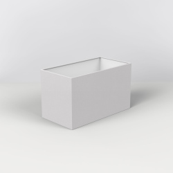 Rectangle 250 abażur biały