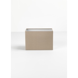 Rectangle 180 abażur ostrygowy (postarzany jedwab)
