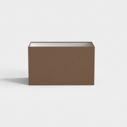 Rectangle 285 abażur mokka - tkanina lniana