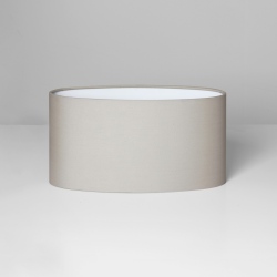 Oval 285 abażur piaskowa (szarobeżowa) tkanina