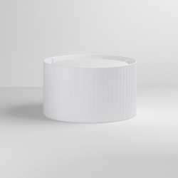 Drum 400 Pleated abażur biały