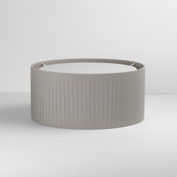 Drum 500 Pleated abażur piaskowa (szarobeżowa) tkanina